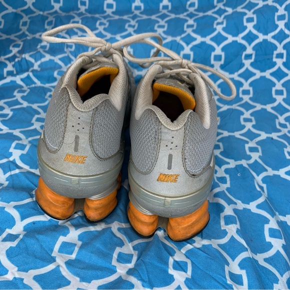 Nike Women’s size 9 Shox Vivify running training shoes silver grey total orange - Picture 5 of 11
